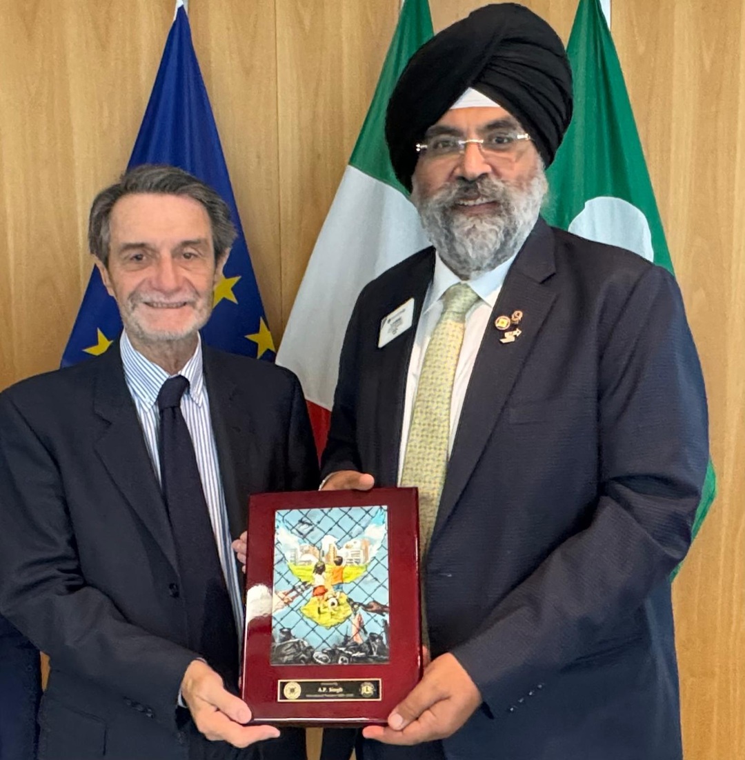 Fontana incontra il presidente dei Lions Clubs International a Palazzo Lombardia
