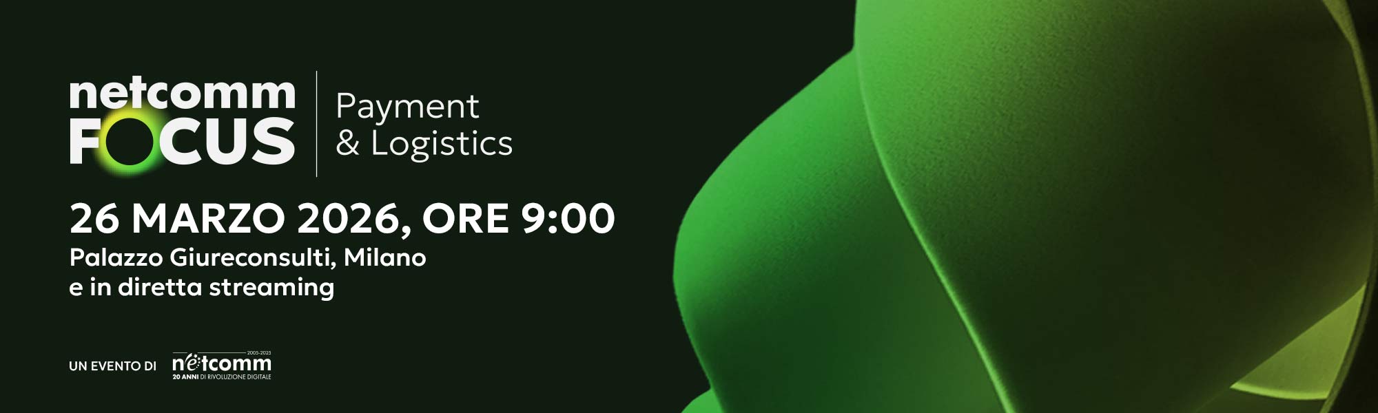 Netcomm Focus Payment & Logistics, il 26 marzo l’evento online su pagamenti e consegne
